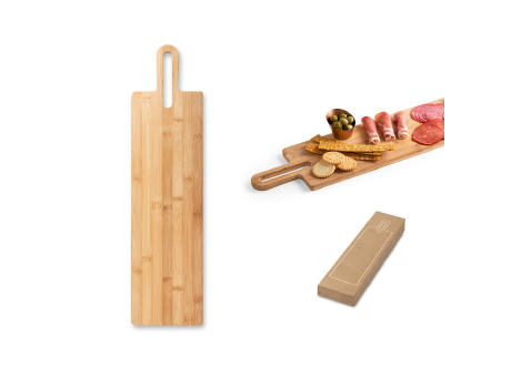 CARAWAY LONG. Servierbrett aus Bambus Werbeartikel