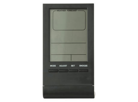 Elektronische Wetterstation Schwarz Werbeartikel