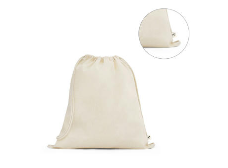BELIZE. Turnbeutel aus 100% organische Bauwolle (140 g/m²) bedrucken