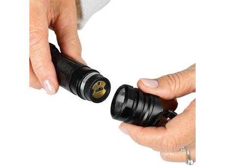 Aufladbare LED Leuchte "Nova Light 1200 L silber" Werbeartikel