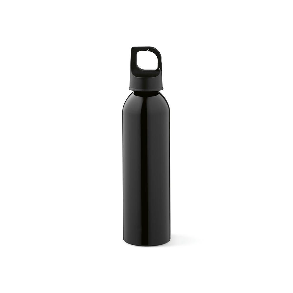 Mackenzie Trinkflasche rAluminium, 690 ml. Auslaufsicher. Mit Karabinerdeckel Werbeartikel