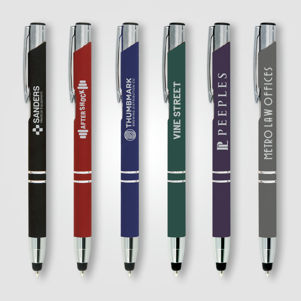 Crosby Metall Kugelschreiber - m/ Stylus unten Werbeartikel