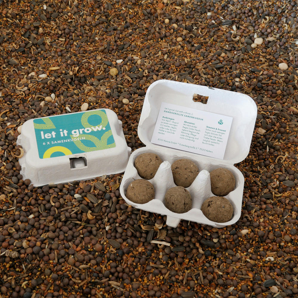Product image 6er Pack Samenkugel im Mini-Eierkarton Werbeartikel