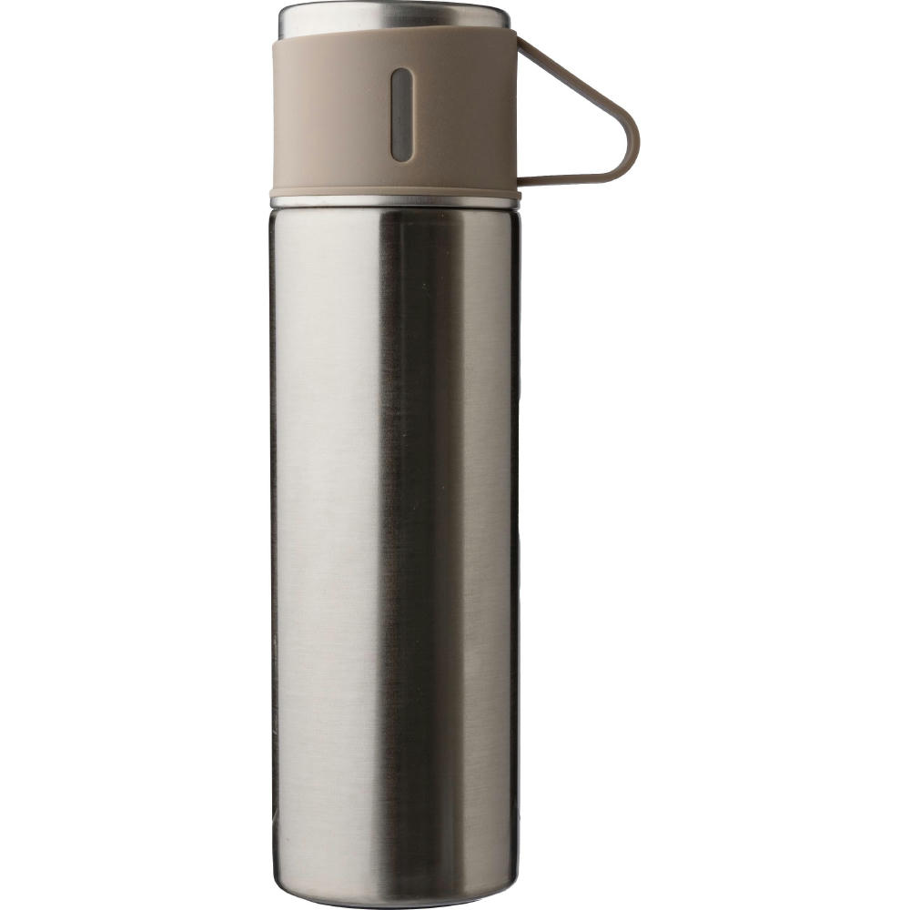 Doppelwandiges Flaschenset aus Edelstahl (420 ml) Herbert Werbeartikel