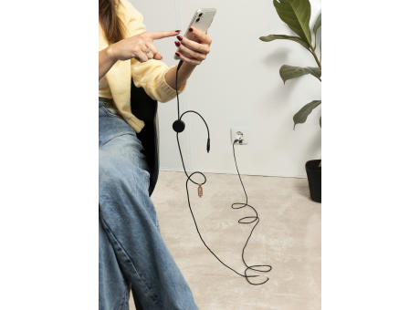 Terra 3 Meter 4-in-1-Kabel aus RCS recyceltem PET Werbeartikel