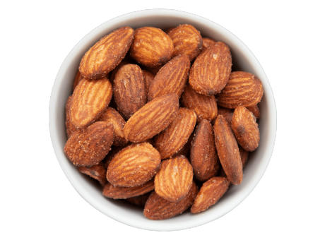 Product image Ofengeröstete Salzmandeln mit leichter Rauchnote in der Faltschachtel bedrucken