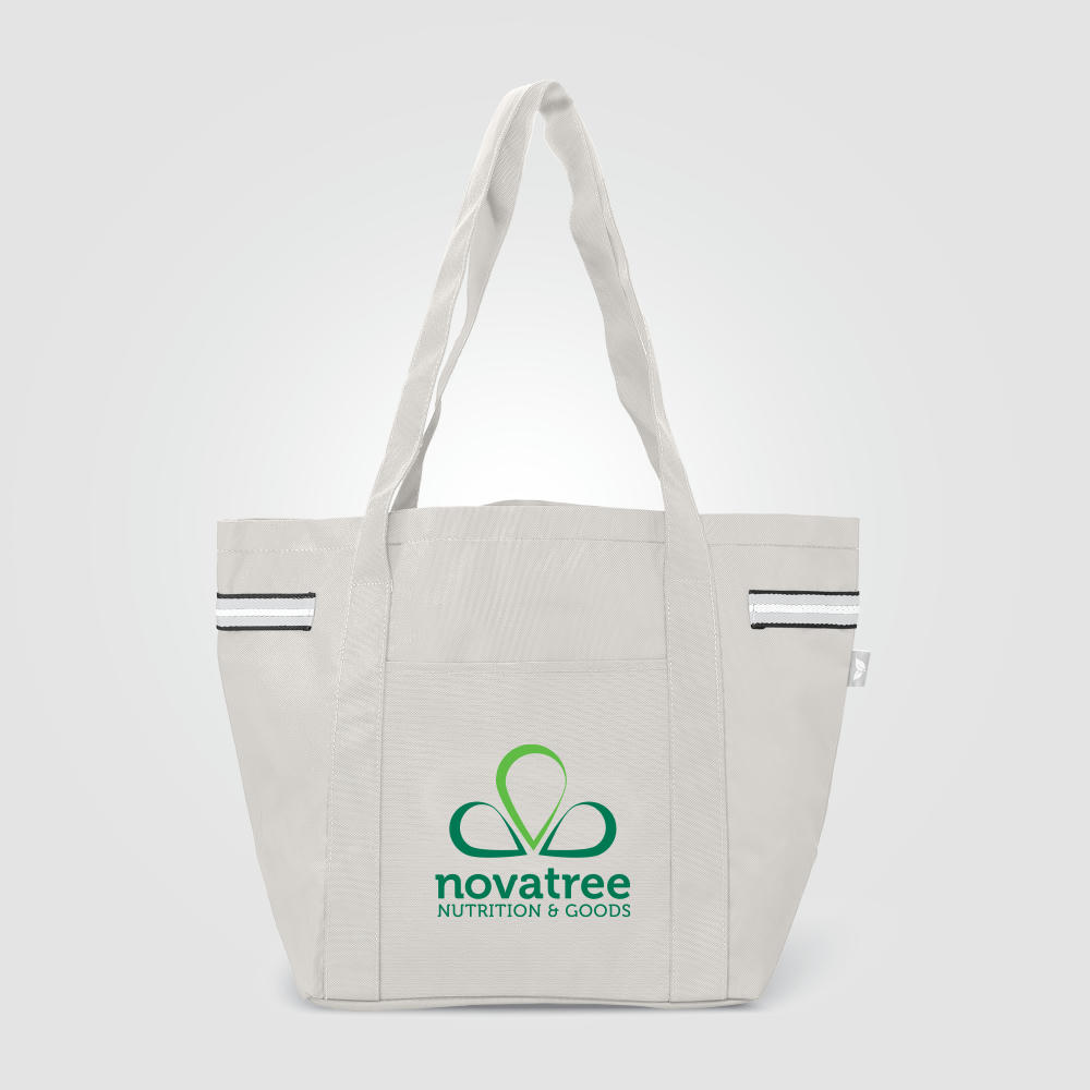 Newport Tragetasche mit Streifenmuster aus recyceltem Material - 20 L Werbeartikel