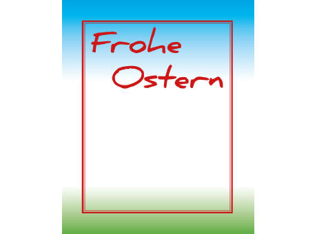 Organzasäckchen "Bunte Ostern", mit Grußkarte Werbeartikel