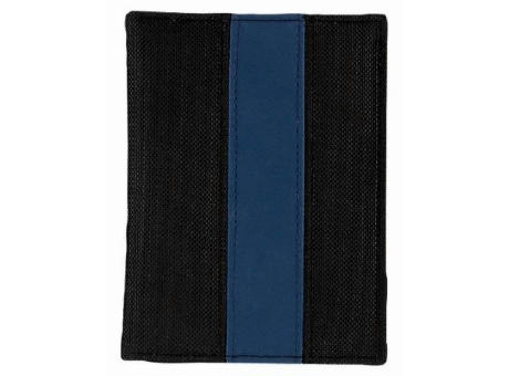Product image CreativDesign® Ausweistasche "ColourLane" schwarz/blau bedrucken