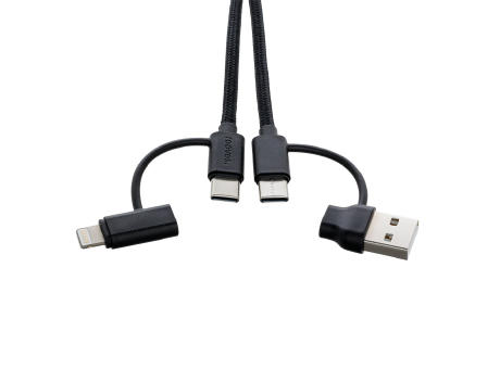 4-in-1 Ladekabel mit Beleuchtung REEVES-CONVERTICS LIGHT UP bedrucken