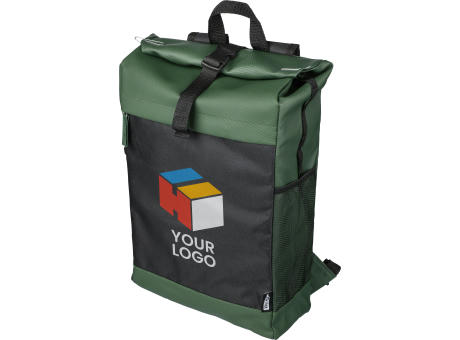 rPET-Polyester (600D) Rolltop-Rucksack Yani Werbeartikel