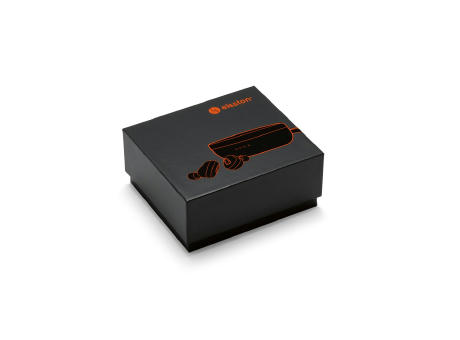 DESCRY. kabellose In-Ear Kopfhörer aus Metall und ABS inkl. Ladegerät Werbeartikel