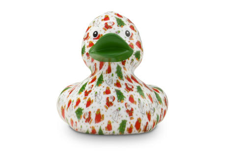 Werbeente Torsten Tannenbaum mit grünem Schnabel, ca. 8 cm Werbeartikel