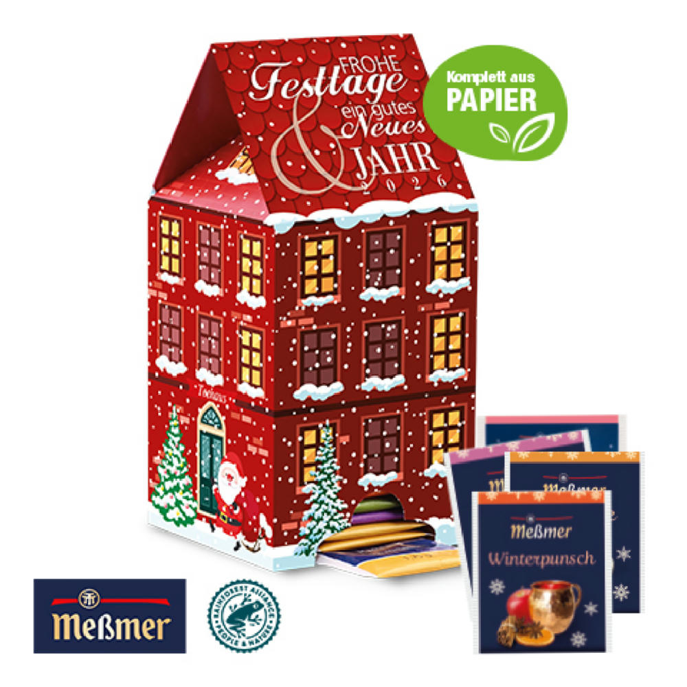 Product image Adventskalender Meßmer „Tee-Haus“ Werbeartikel
