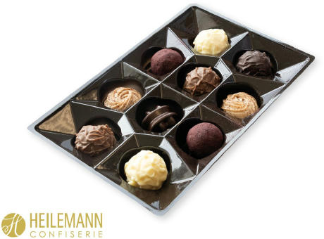 Heilemann Trüffel Auslese im Schuber,   125 g, Inhalt: Heilemann Trüffel Auslese Werbeartikel