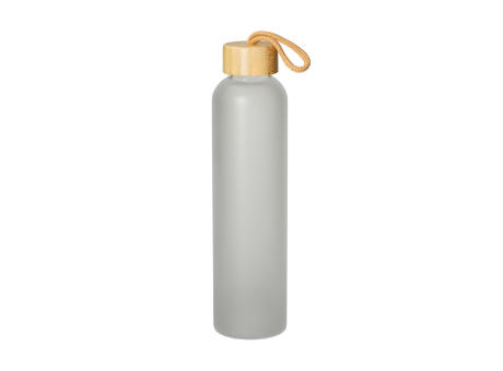 Glasflasche "Bamboo" 750 ml, Frosted Werbeartikel