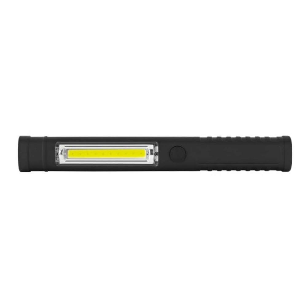 METMAXX LED MegaBeam COBBudgetWorks in Schwarz mit COB-Leuchtfeld – Arbeitsleuchte als Werbeartikel