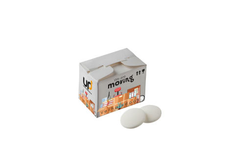 Product image Umzugskarton mit Pfefferminz Werbeartikel