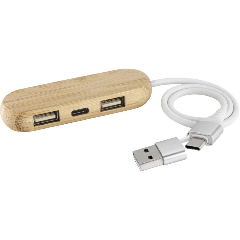 Product image Metmaxx® Hub "MultiHub&Charge“ braun Werbeartikel