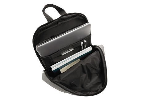 Schicker PU 15.6" Laptop-Rucksack bedrucken