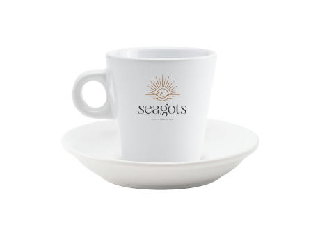 Burano 200 ml Tasse und Untertasse Werbeartikel