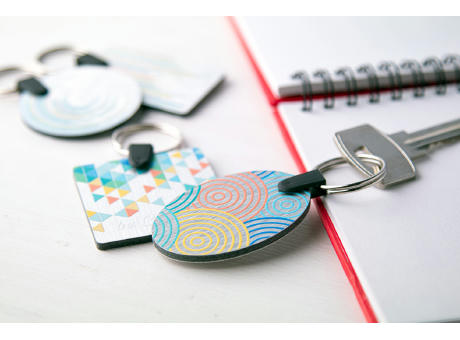 Schlüsselanhänger (oval) Aluudy B bedrucken