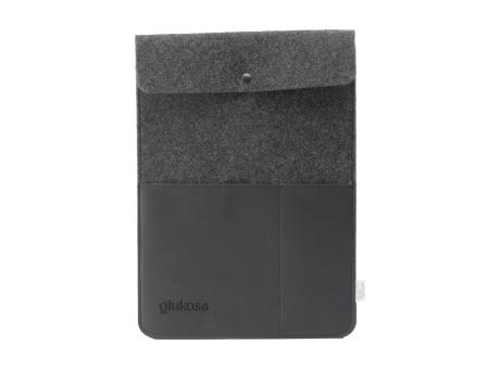 Recycled Felt & Apple Leather Laptop Sleeve 14" bedrucken