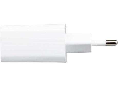 Ladegerät mit 20W Power Delivery und Quick Charge für USB-A und USB-C Werbeartikel