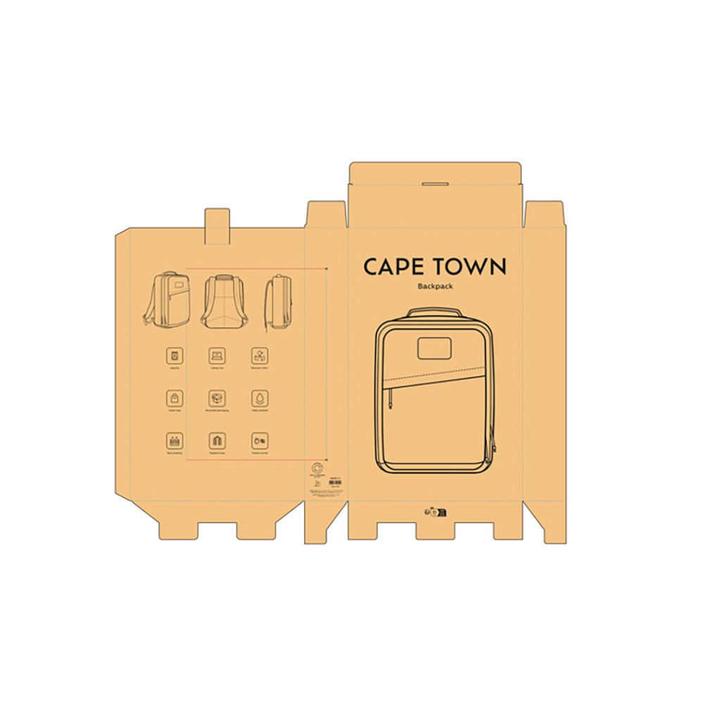 Cape Town Laptop Rucksack 27L recy. Baumwolle 230 gsm  Werbeartikel
