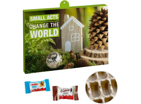 Product image Premium Präsent-Adventskalender "Eco" mit kinder Minis Mix Werbeartikel