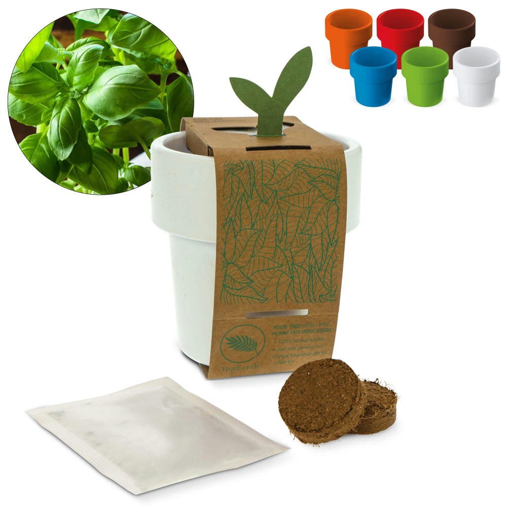 Hot-but-cool Tasse mit Basilikum Werbeartikel