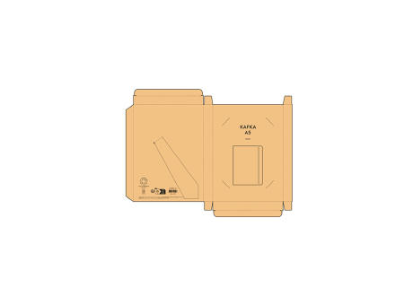 Kafka A5 Mappe Kork 64 Seiten Werbeartikel