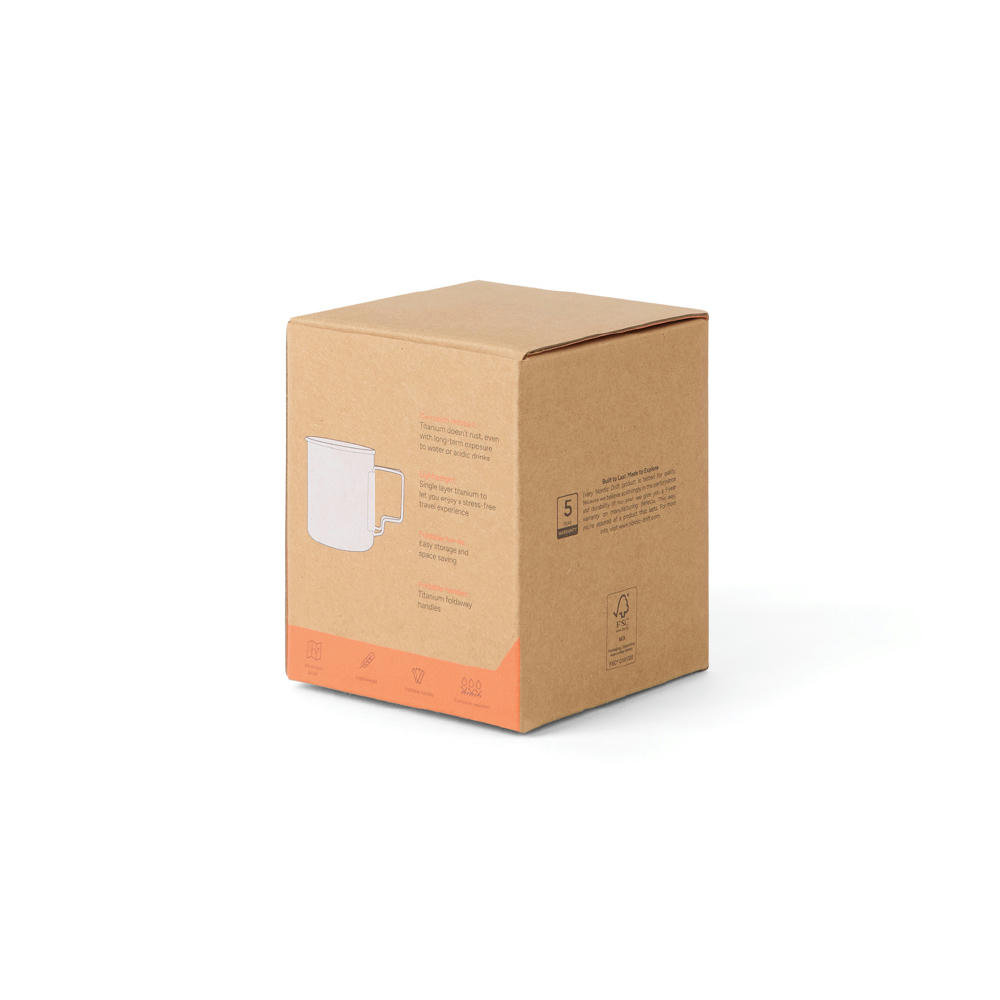 Nordic Drift Trail Ultraleichte Titan-Becher 450ml Werbeartikel