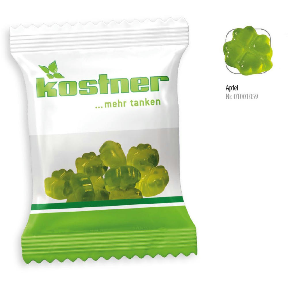 Product image Fruchtgummi Kleeblatt Werbetüte, 10 g, Inhalt: Kleeblatt Werbeartikel