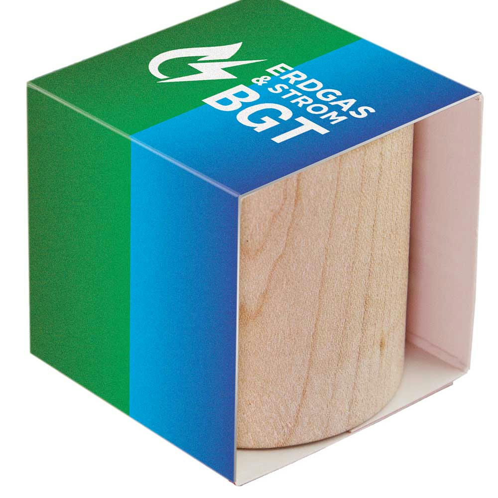 Product image Pflanz-Holz rund mit Samen - Petersilie Werbeartikel