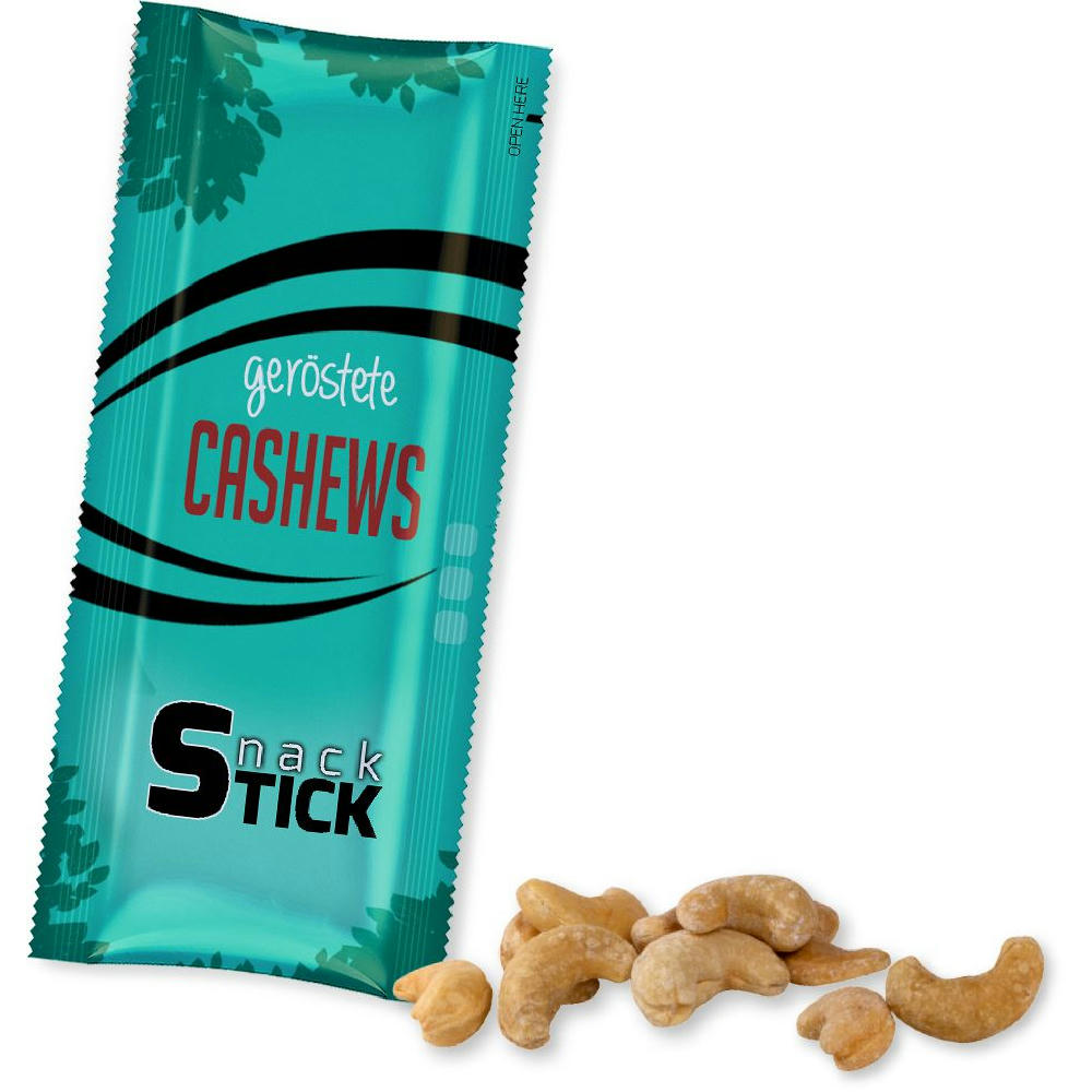 Product image Cashewkerne geröstet gesalzen, ca. 30g, Snack Stick Werbeartikel