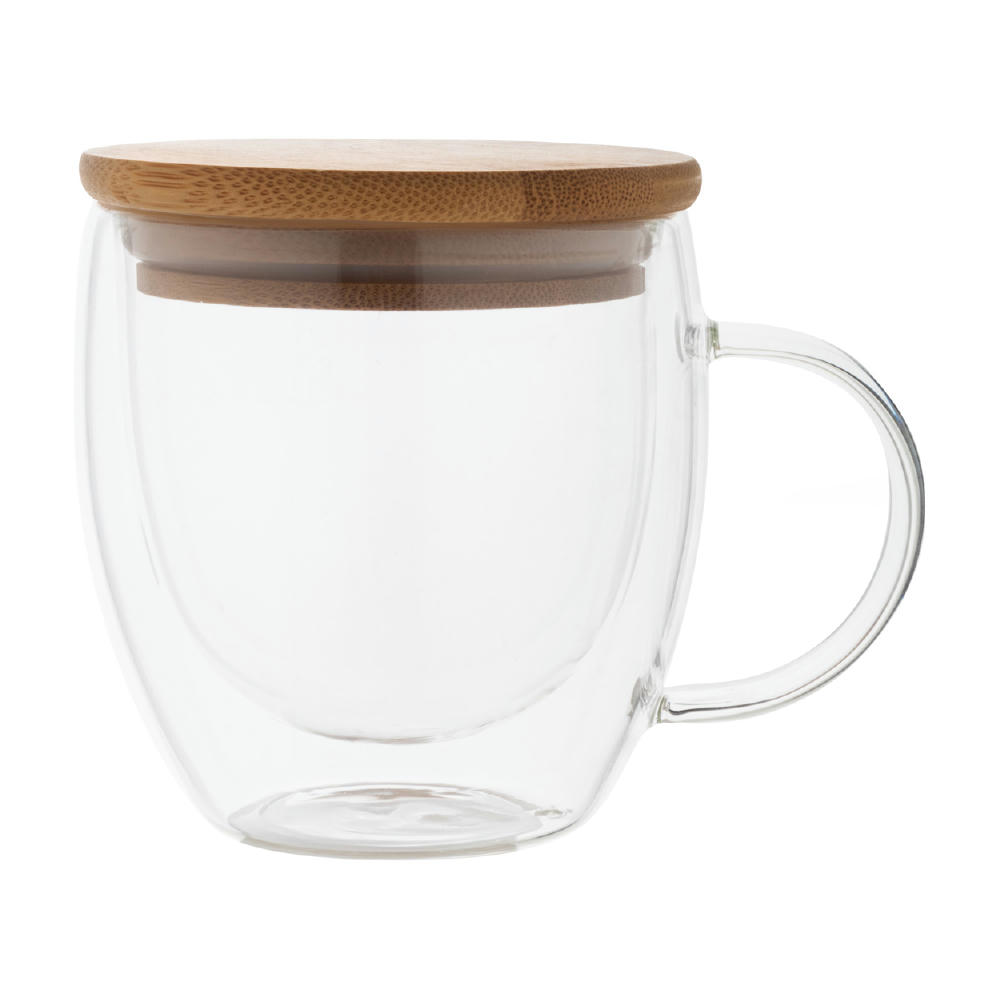 Product image Thermotasse aus Glas Grobina Mini Werbeartikel