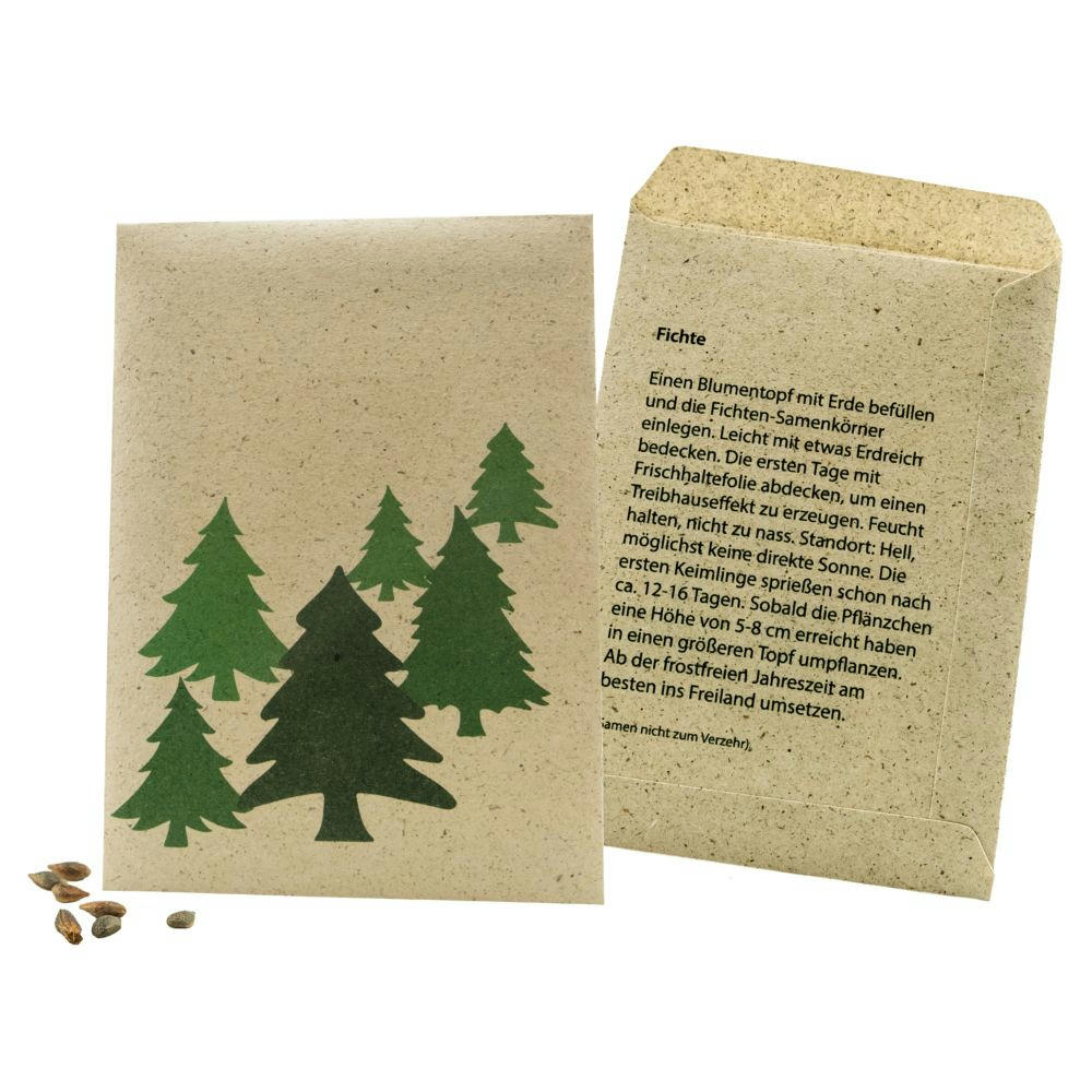 Product image Samentütchen Graspapier Weihnachtsbaum 82 x 114 mm Werbeartikel