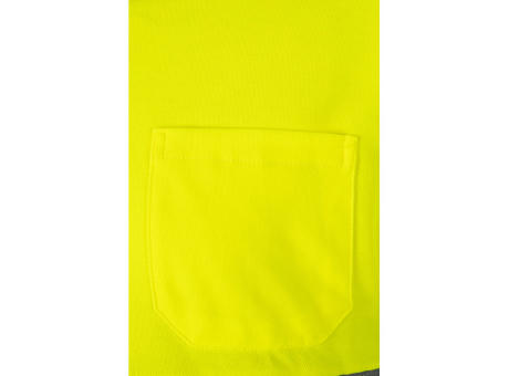 VL PLUTO. Zweifarbiges Piqué-Poloshirt (150g/m²) mit langen Ärmeln, aus Baumwolle (55%) und Polyester (45%) Werbeartikel