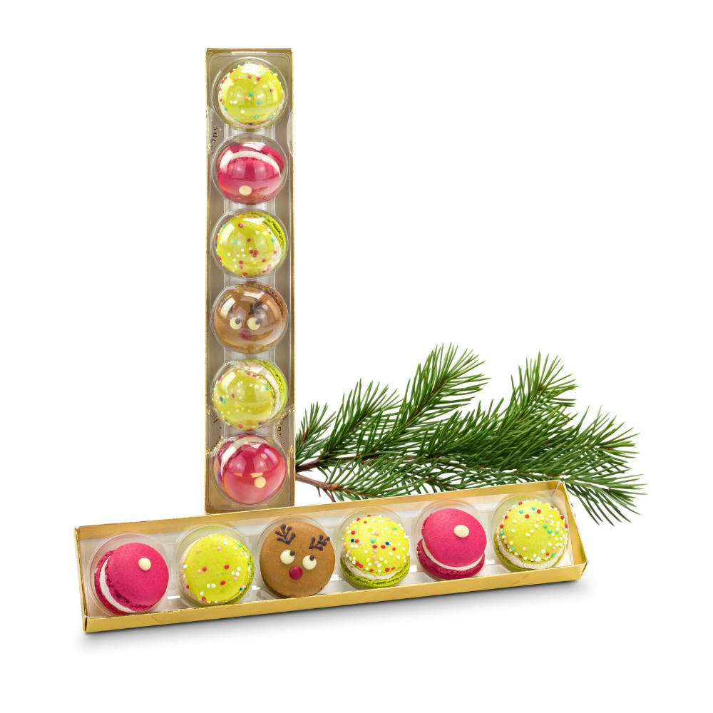 Geschenkset / Präsenteset: Weihnachts-Macarons Werbeartikel