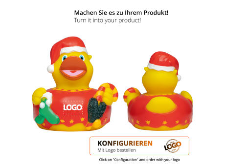 Quietsche-Ente Weihnachten Werbeartikel