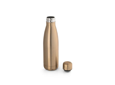 SHOW METALLIC. Edelstahlflasche 510 mL mit mattem Metallic-Finish Werbeartikel