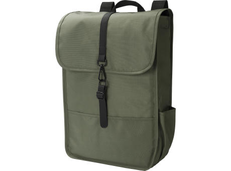 rPET Polyester (300D) Rucksack mit Lasche Lyric bedrucken