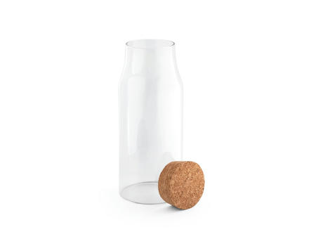 Product image JASMIN 800. Glasflasche mit Korkdeckel 800 mL bedrucken