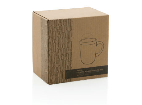Product image Keramiktasse mit weißem Rand, 300ml bedrucken