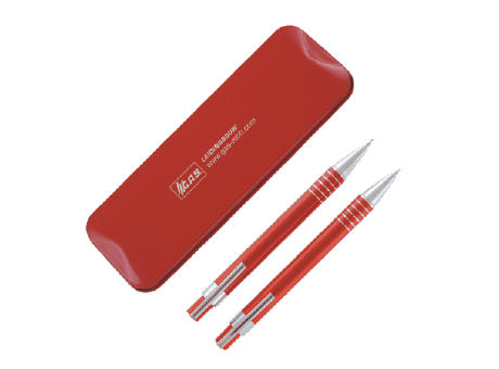 CURAÇAO Etui mit 1 Kugelschreiber und 1 Druckbleistift Peekay bedrucken