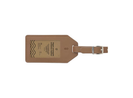 Vegan Pineapple Leather Luggage Tag Werbeartikel