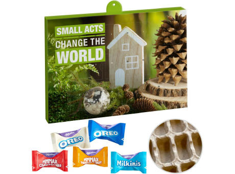 Product image Premium Präsent-Adventskalender "Eco" mit Milka Favourites Mix Werbeartikel