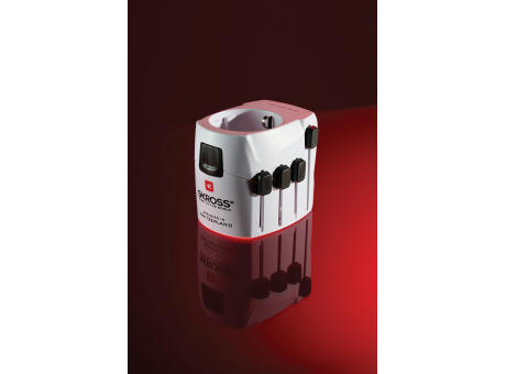SKROSS Pro 3-Pole World Travel Adapter Werbeartikel