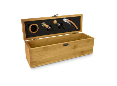 Geschenkset / Präsenteset: Wein in Bambuskiste Werbeartikel